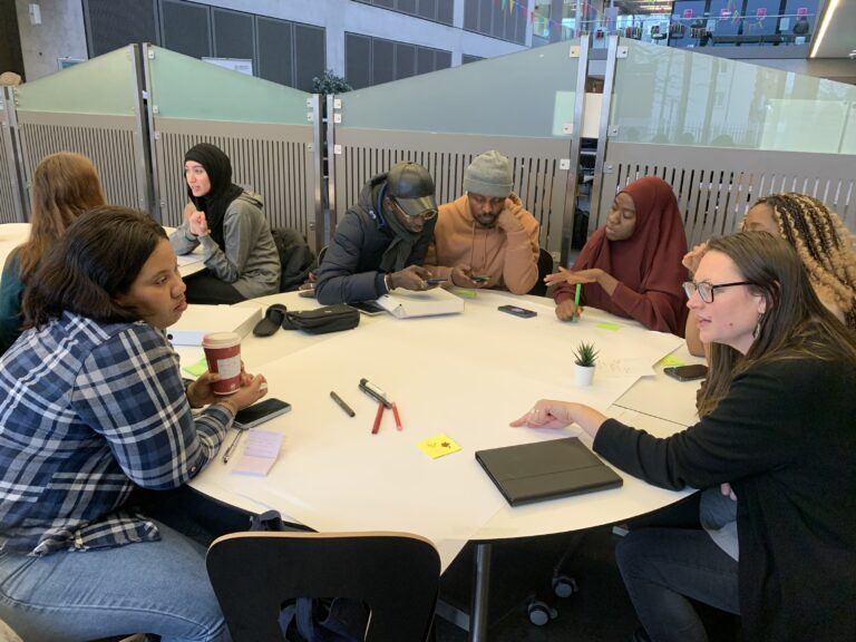 Students in a session