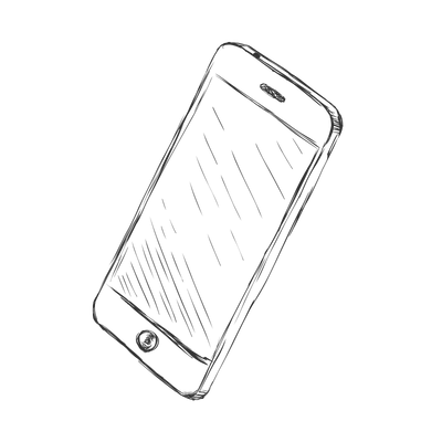 Sketch of an iphone