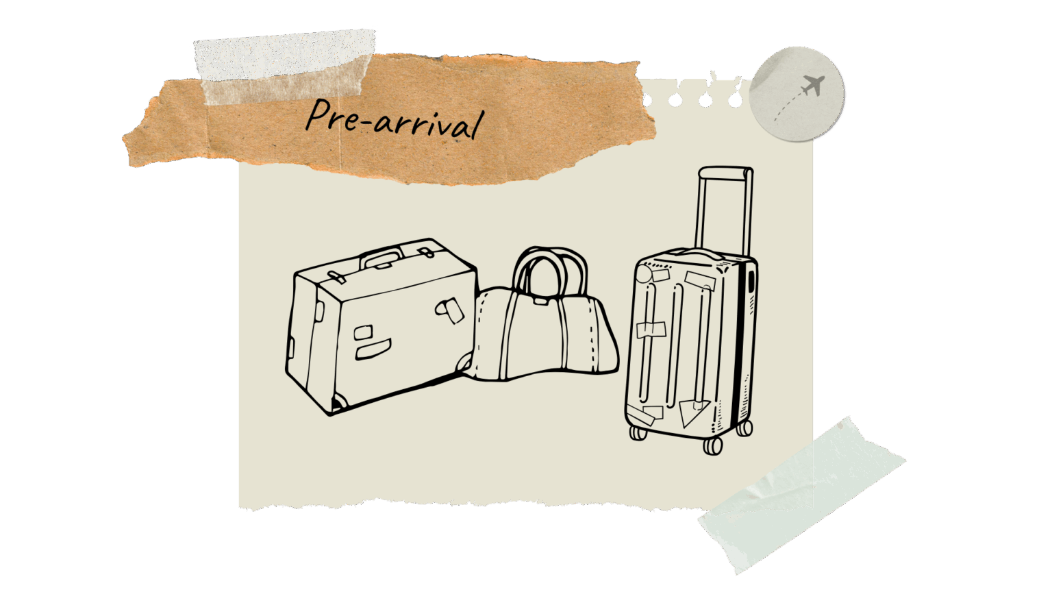 Pre-arrival graphic