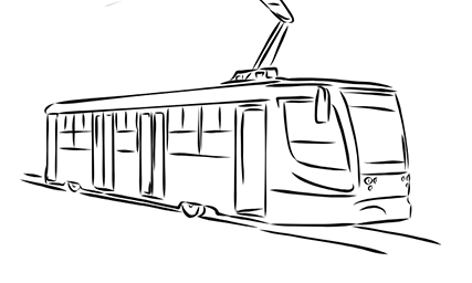Sketch of a tram