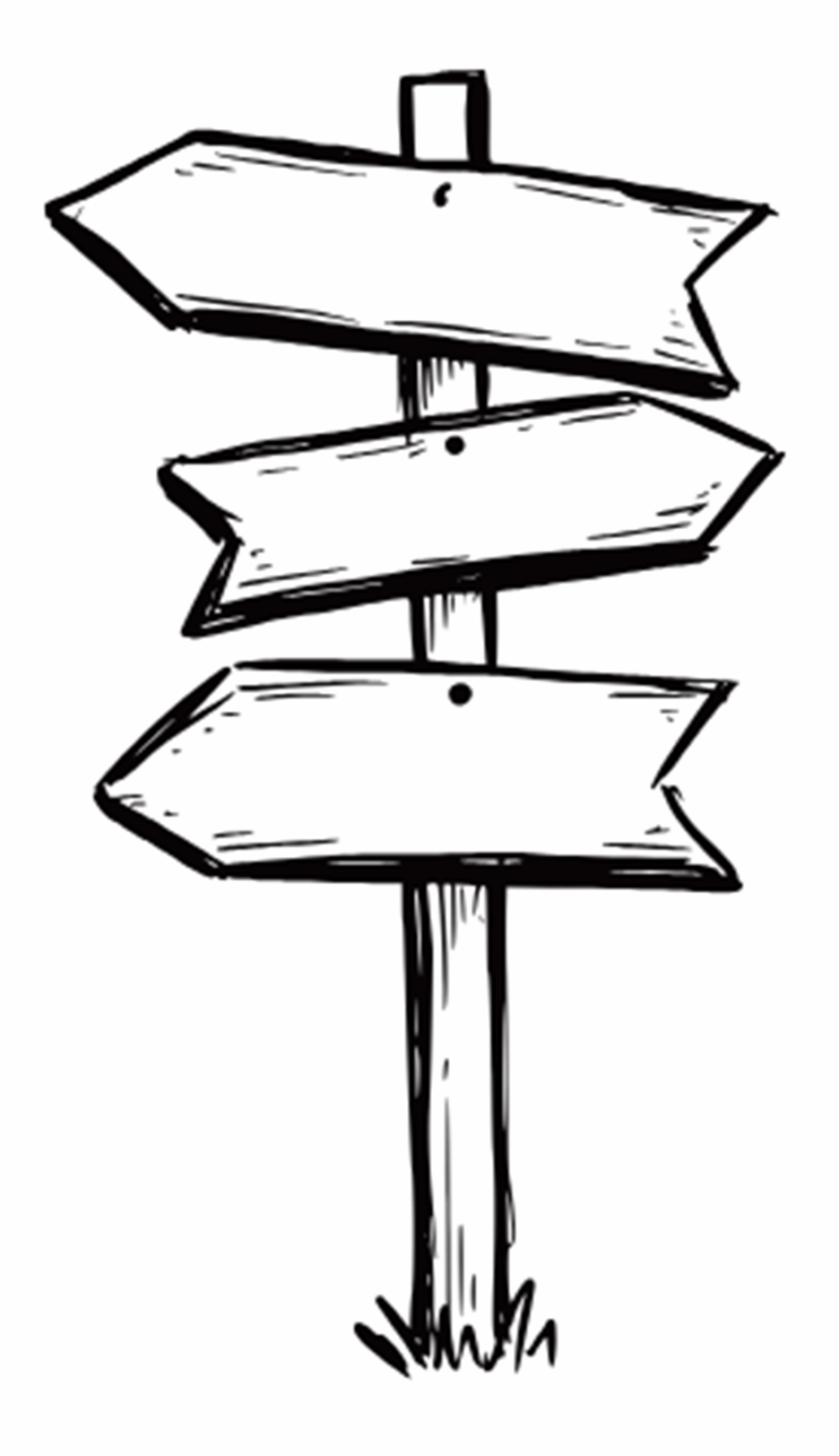 Sketch of signpost