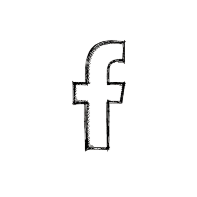 Sketch of Facebook logo