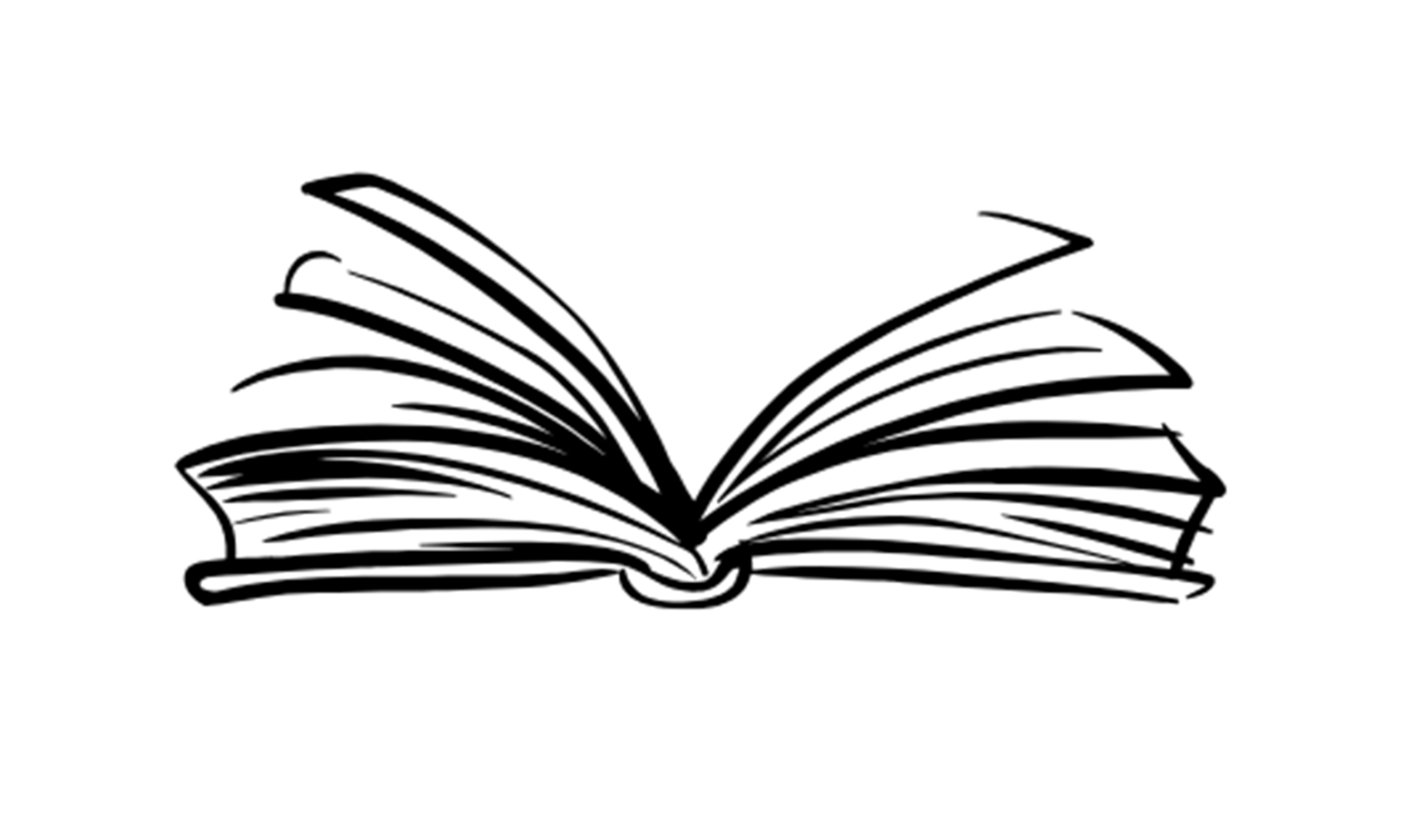 Sketch of open book